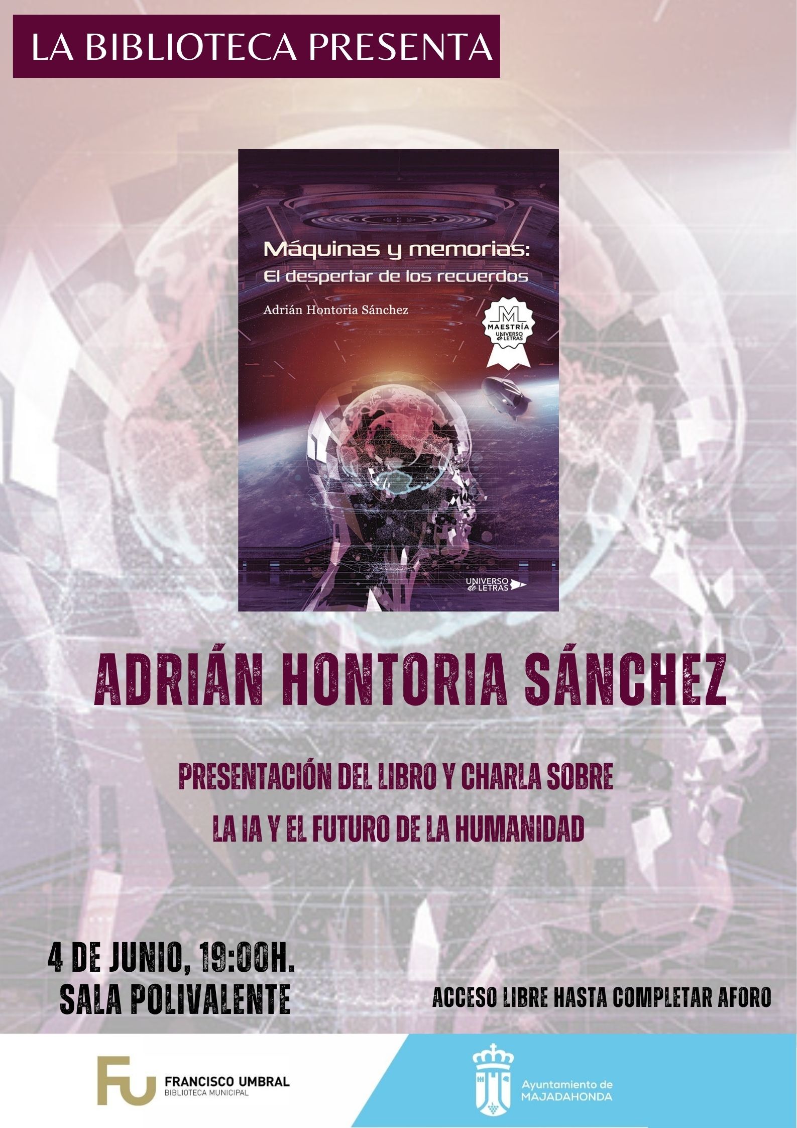 4 de junio a las 19 en Majadahonda