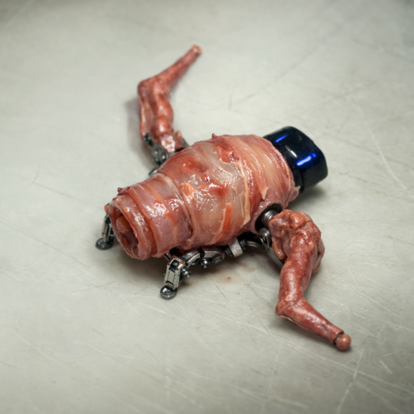 Organismo biohíbrido modular sobre mesa de laboratorio